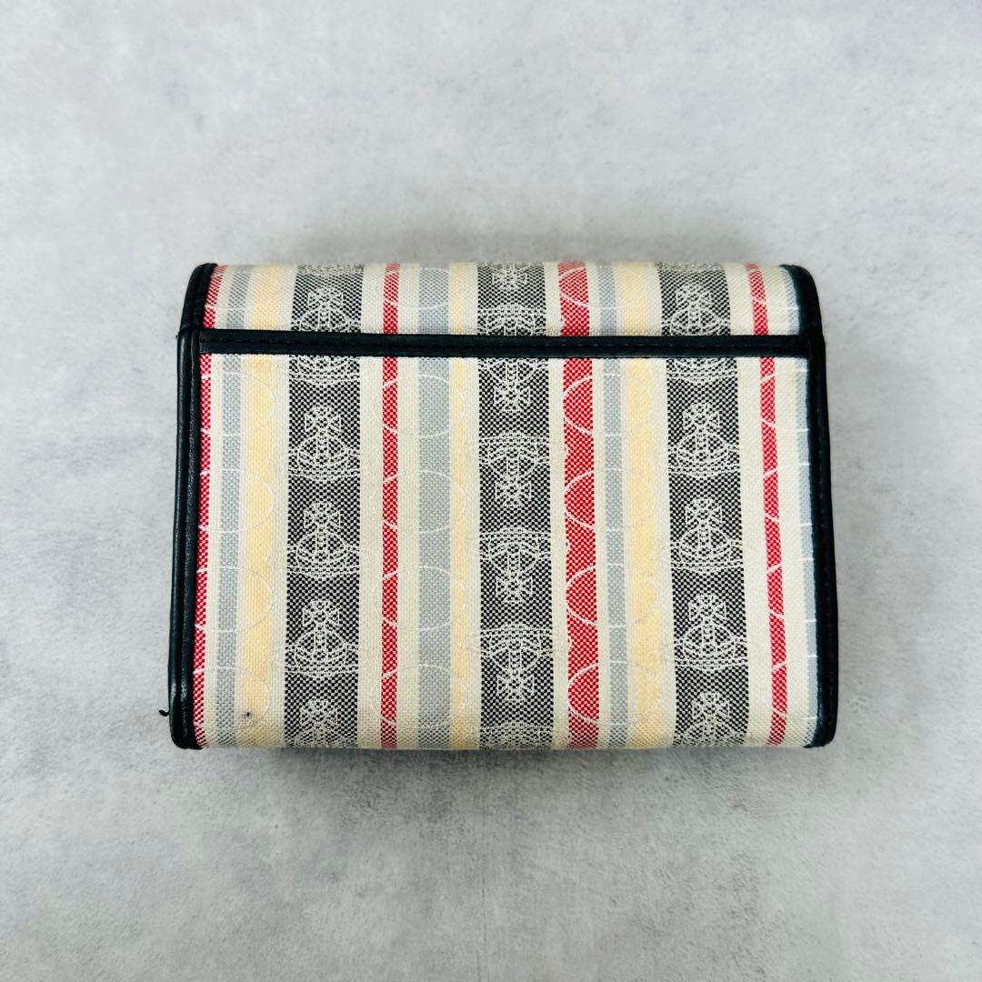Vivienne Westwood オーブ　マルチストライプ　二つ折り財布
