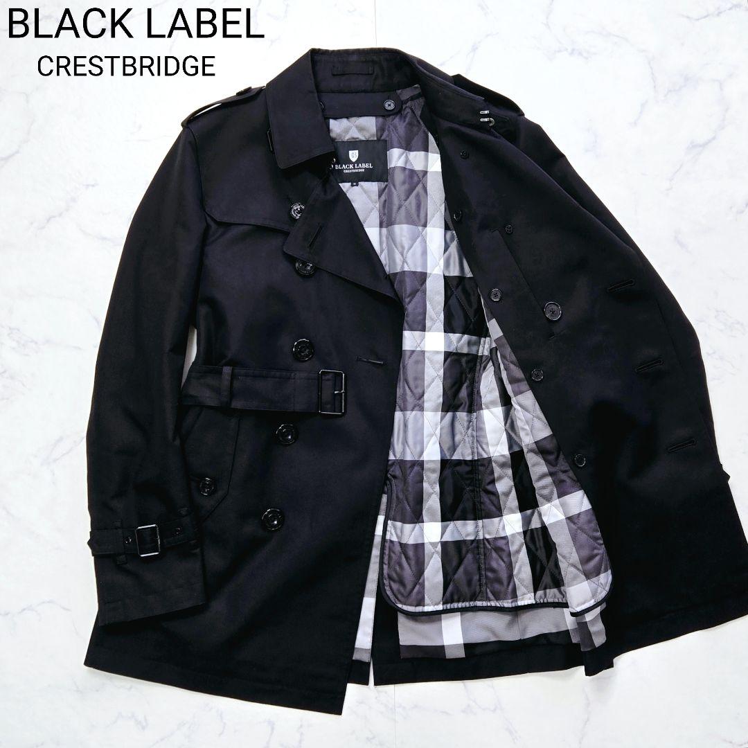 ブラックレーベルクレストブリッジ トレンチコート ライナー付き M ブラック