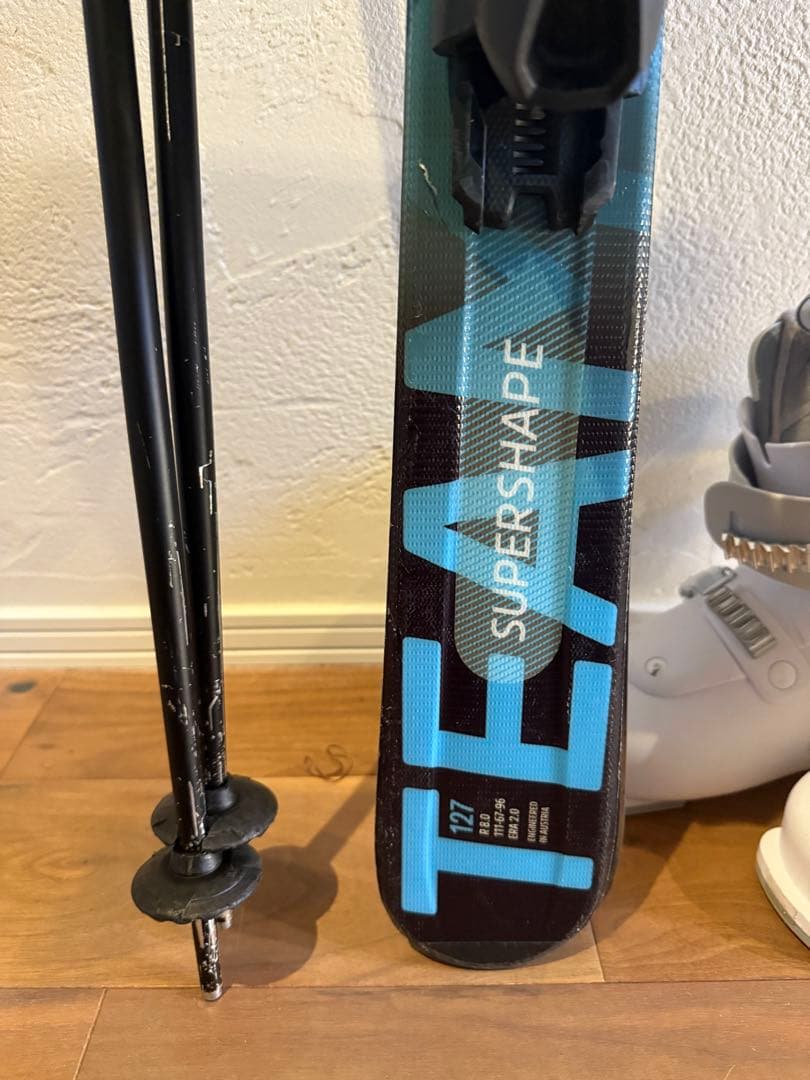 【美品】HEAD ジュニアスキーセット 127cm ブーツ21 ス【5点セット】