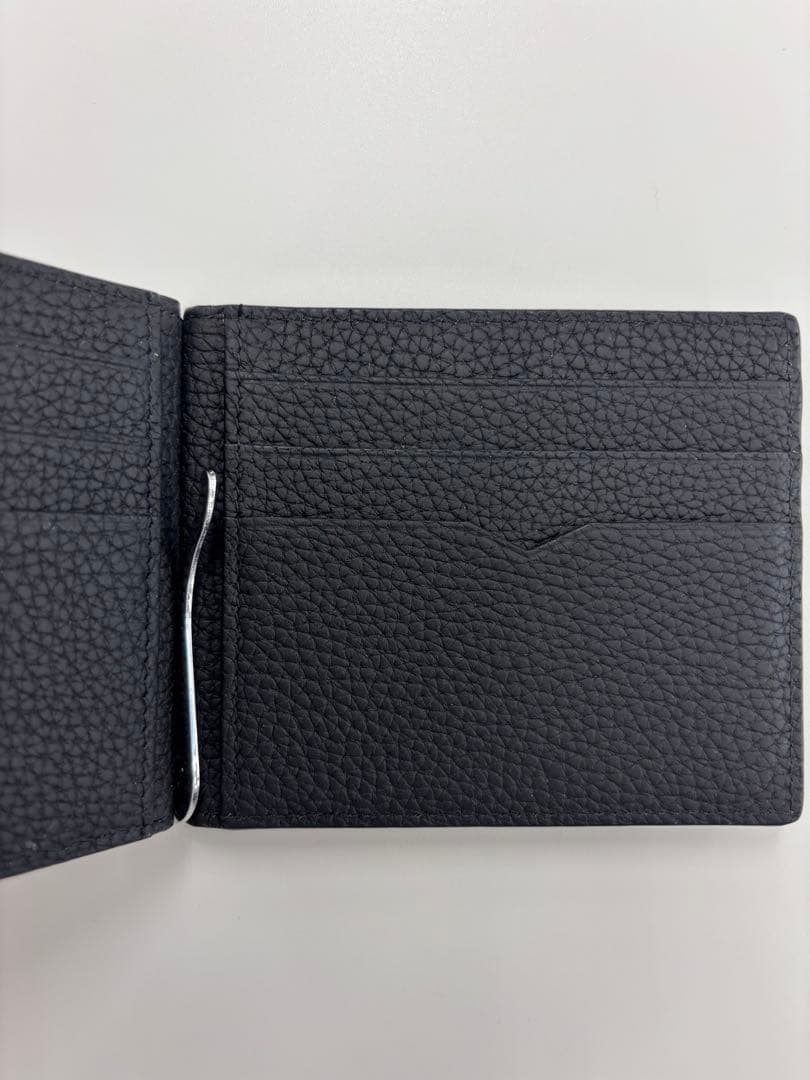 ボナベンチュラ　レザー マネークリップ　ブラック