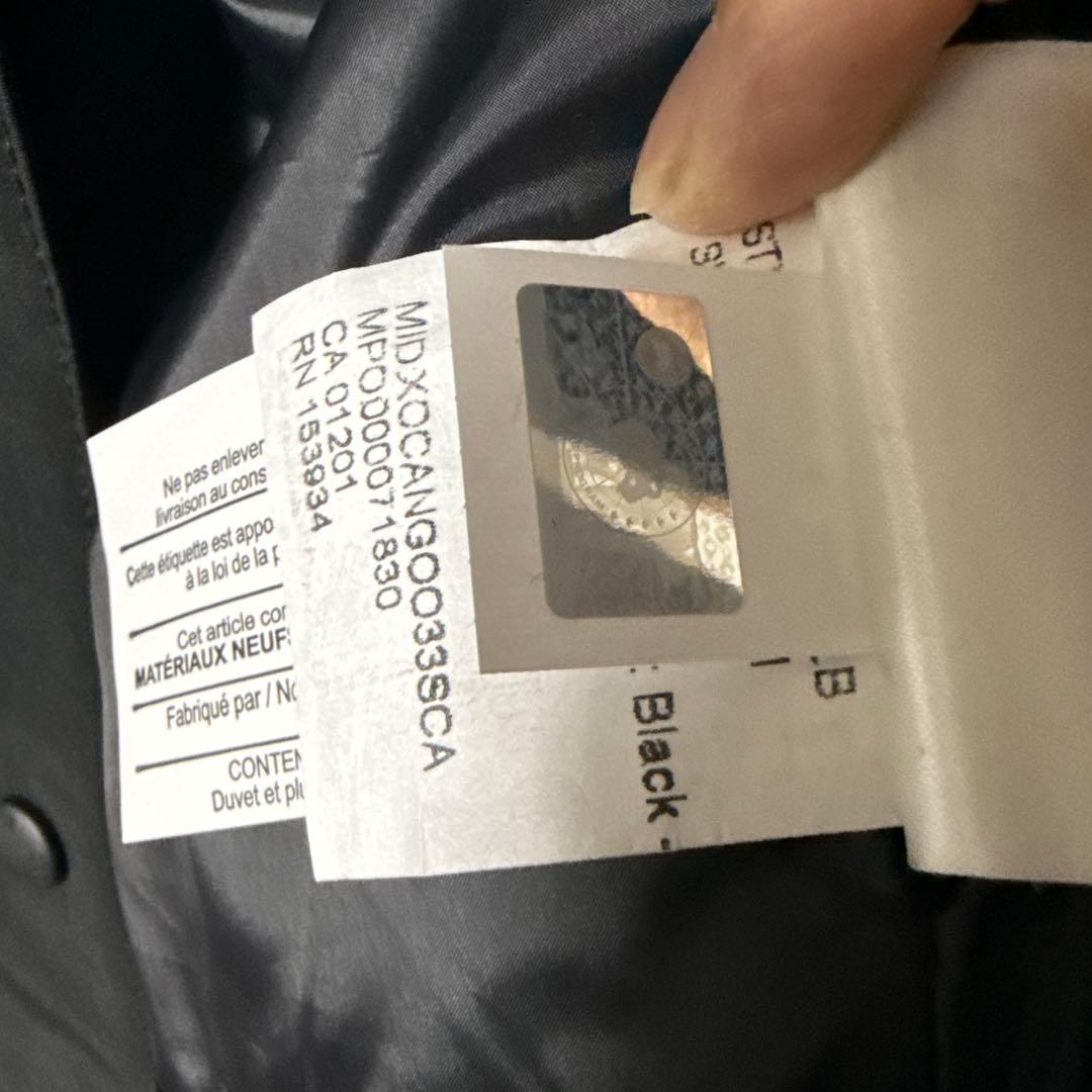 大幅値下週末限定！ほぼ未使用カナダグースダウンベストブラックレーベル2836LB