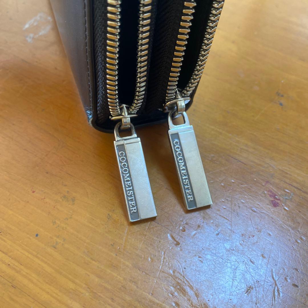 COCOMEISTER 黒 長財布 ダブルジッパー