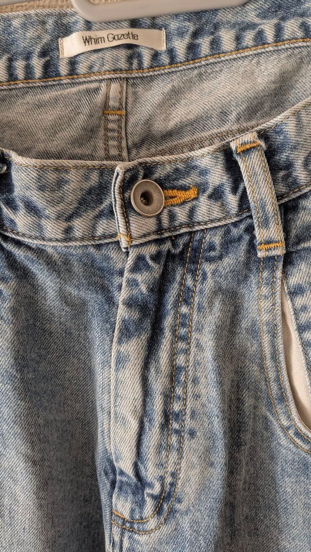 Whim Gazette ストレートデニム ライトブルー