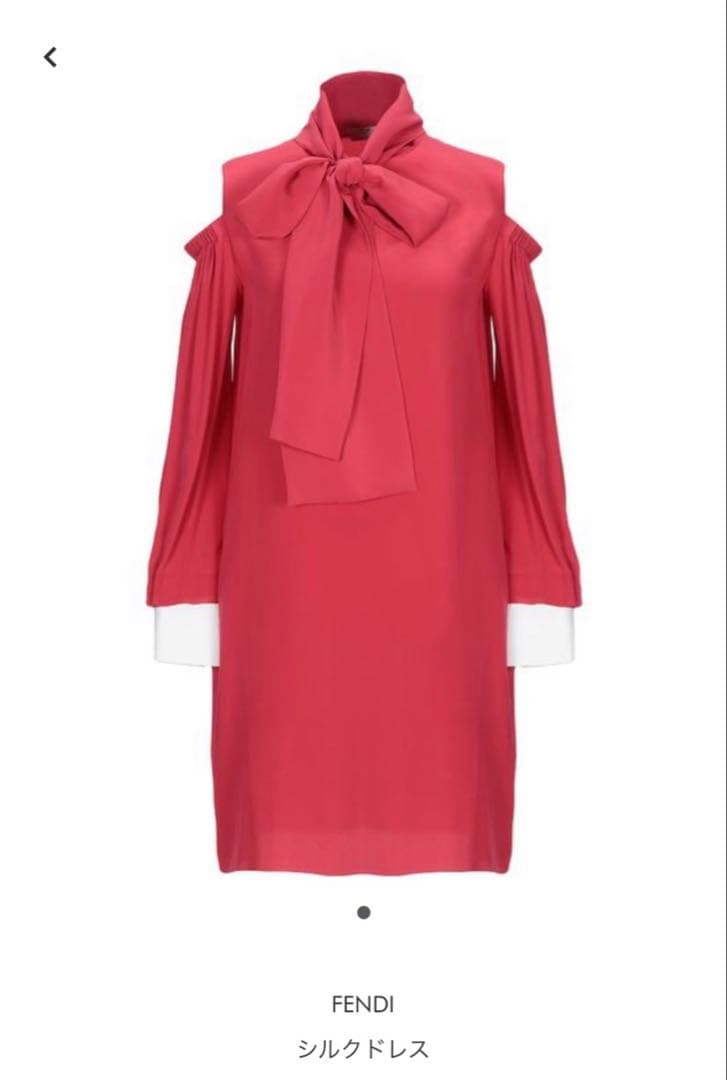 FENDI シルクドレス ピンク