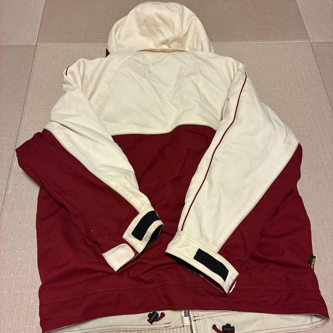 ellesse スノーボードウェア 赤/白 フード付き