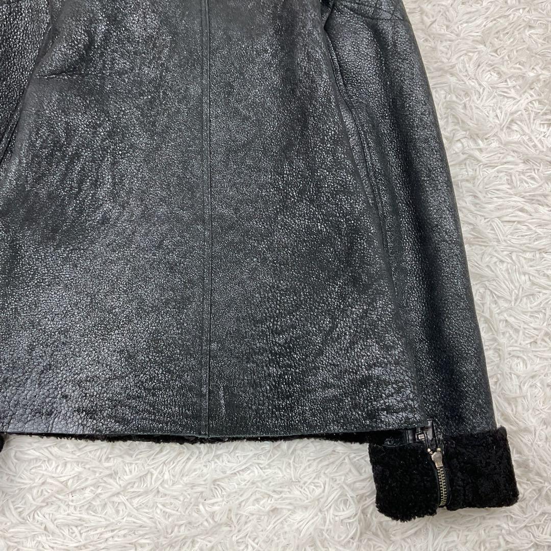 超希少✨ザディグエヴォルテール　ライダースジャケット　リアルムートン　羊革　S