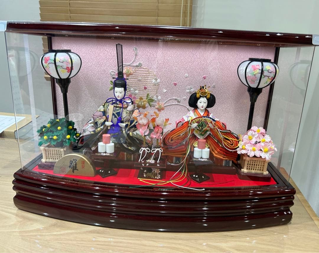 (新品)雛人形　間口520×奥行222×高さ