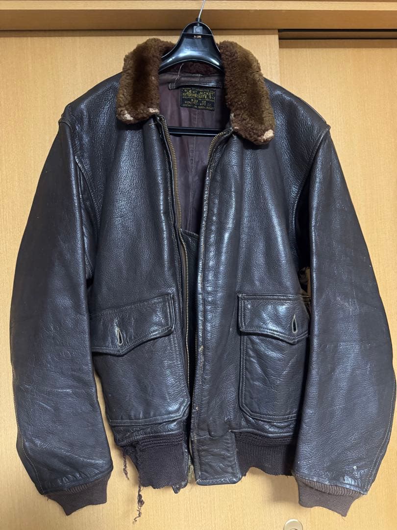 た*う様 G-1 フライトジャケット サイズ42 破損箇所あり　補修パーツ付属