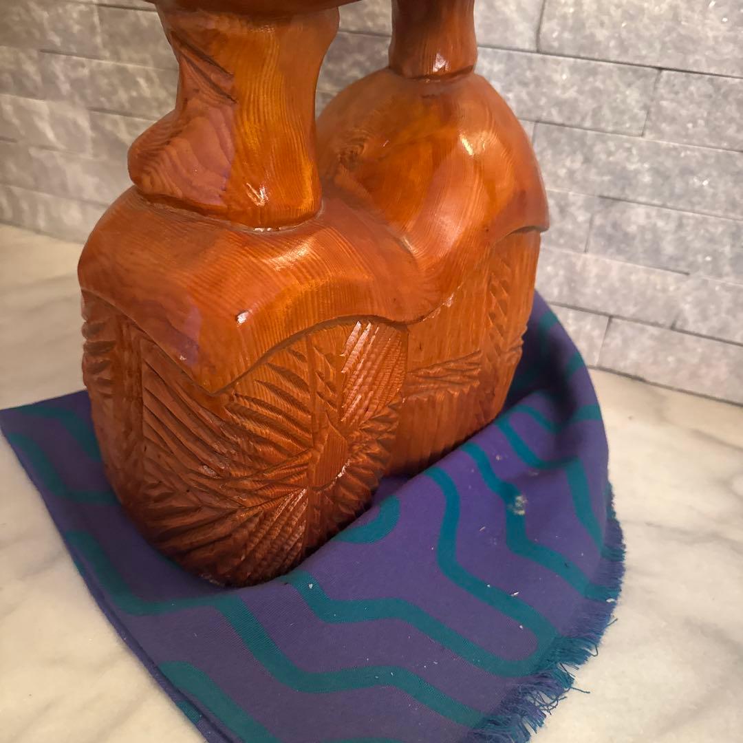 ら*)様 木彫り　大国天様　恵比寿様