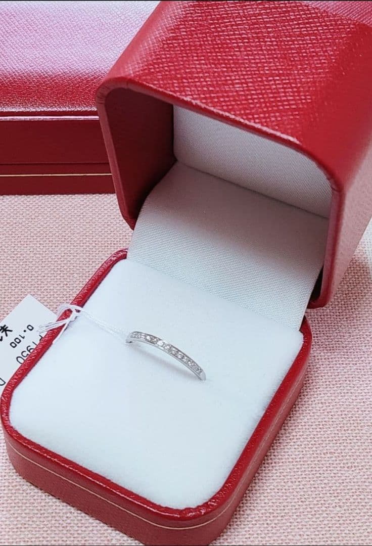 新入荷 未使用 pt950 ダイヤモンド0.10ct エタニティリング