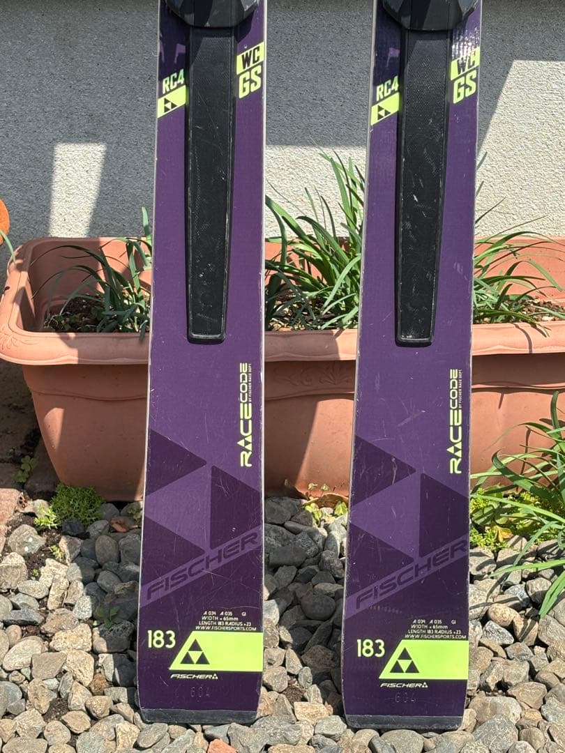 FISCHER RC4 WC GS 183cm R>23ビンディング付き 中古