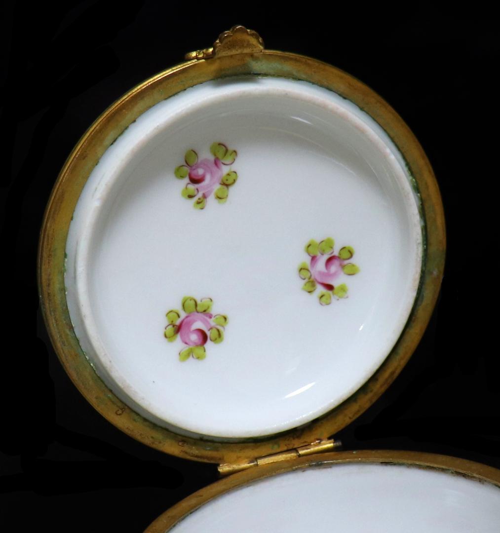 オールド・バカラ 美術館級 金彩エナメル薔薇文ブロンズオパーリンクリスタル製蓋物