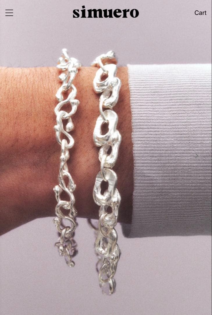 Simuero 925スターリングシルバーブレスレット　ours モーガン蔵人