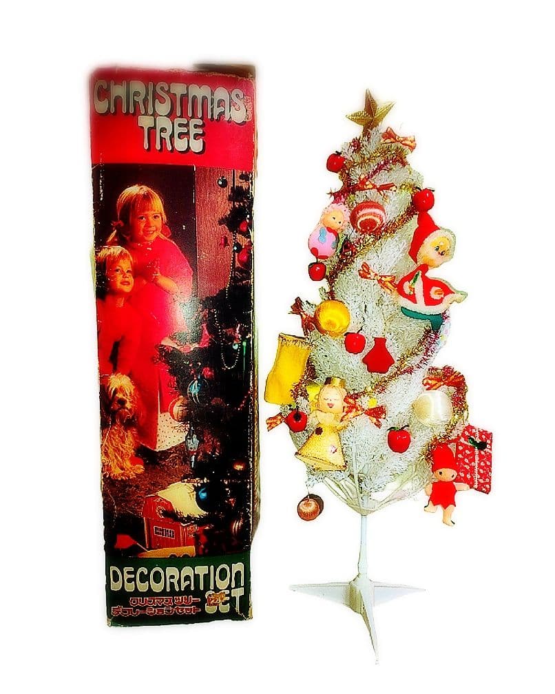 昭和レトロ クリスマスツリー 装飾付き 箱付き