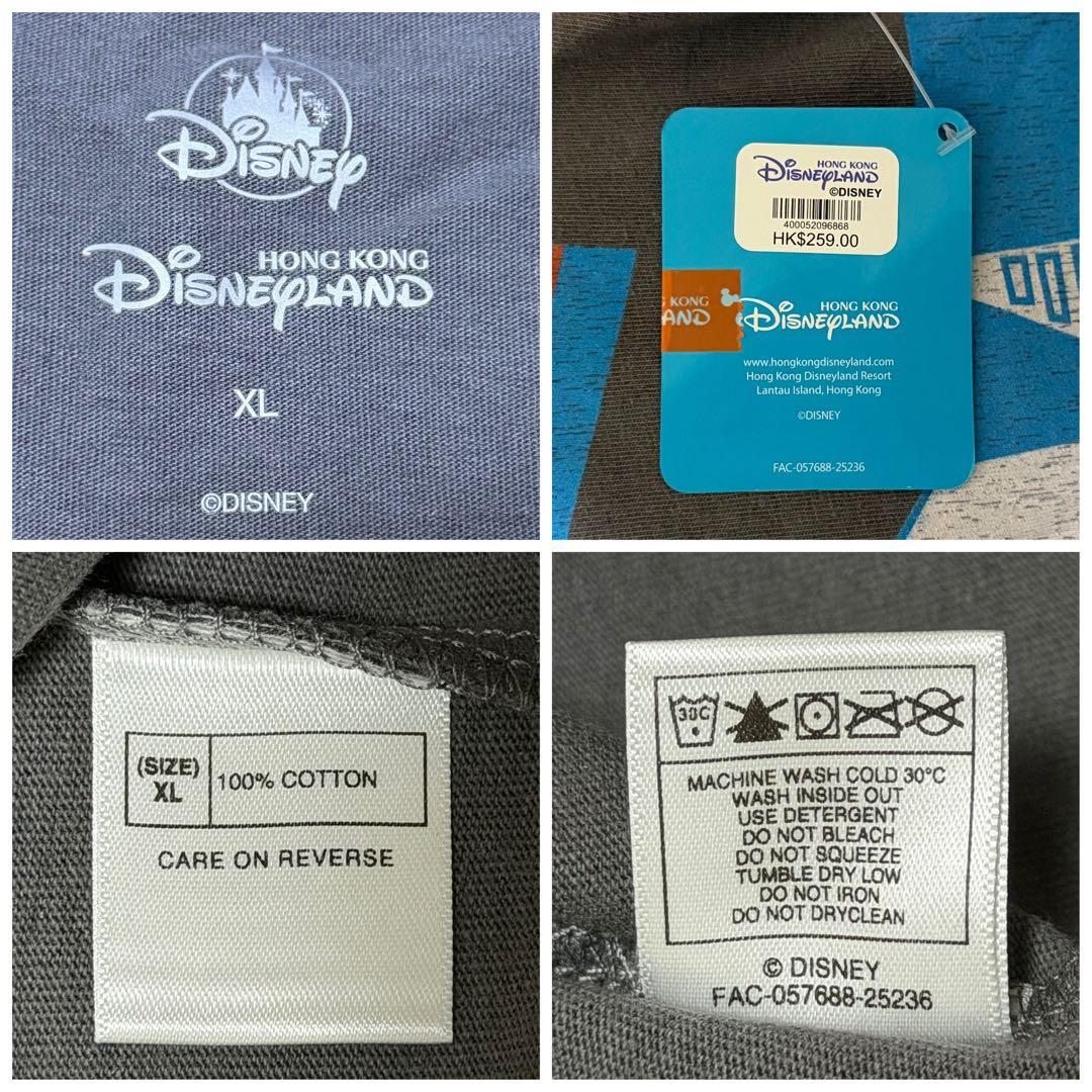 香港ディズニー限定★ズートピア2 ビッグロゴTシャツ Disney グレー XL