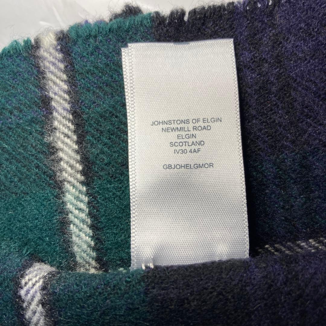 ジョンストンズ カシミヤ100％ 中大判ストール マッケンジー