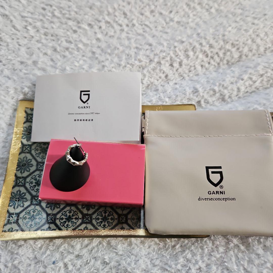 GARNI シルバー 八角形 ピアス(片耳用)