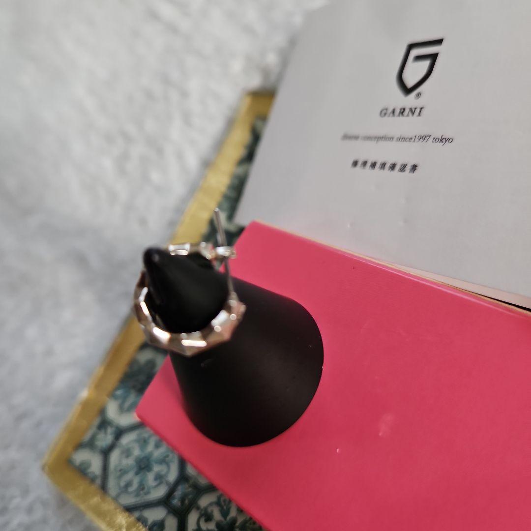 GARNI シルバー 八角形 ピアス(片耳用)
