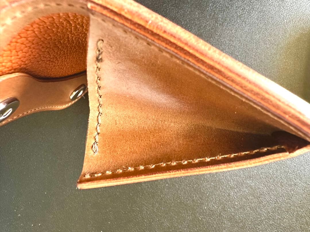 【美品】ラストクロップス　タング　シェルコードバン　バーボンカラー