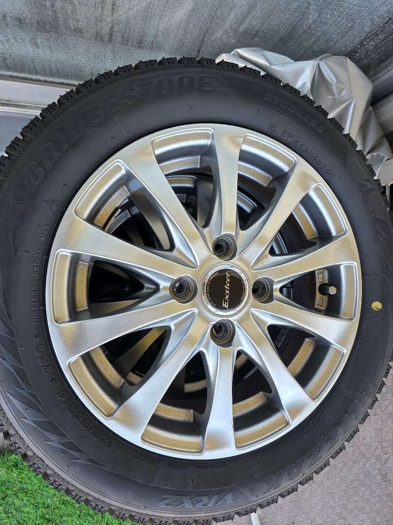 ブリヂストン スタッドレスタイヤ 14インチ　ホイール付き　4本セット