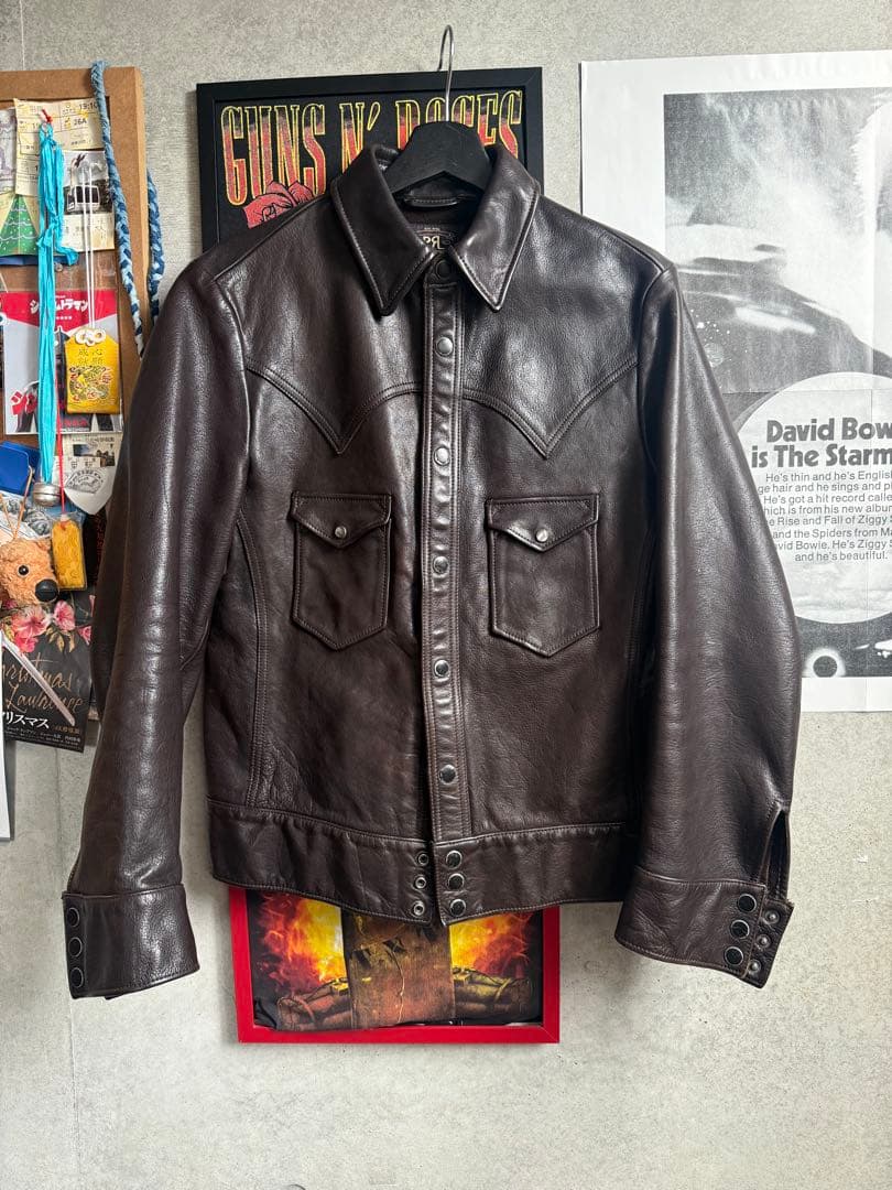 RRL 世界限定50着 ウエスタンレザージャケット シリアルNo.12