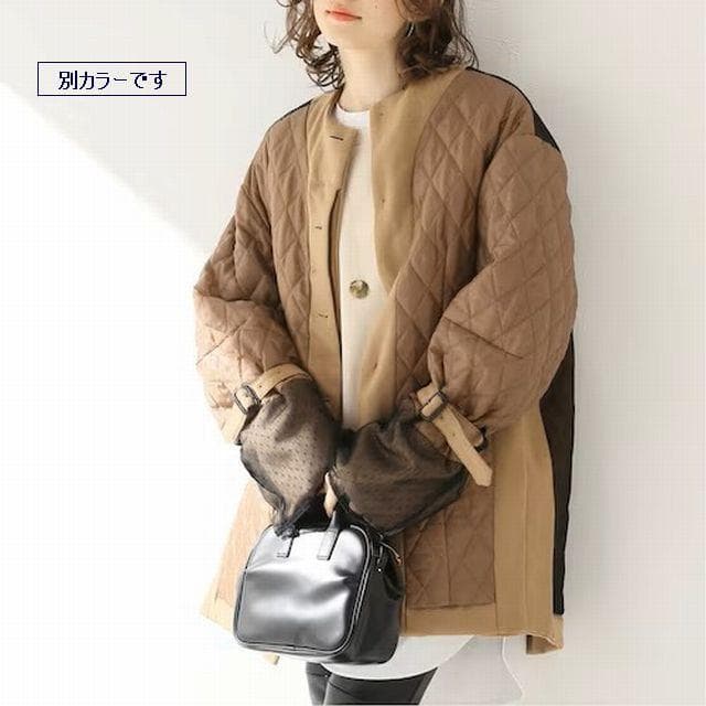 【11.5万円】mister it. リバーシブル2WAY中綿キルティングコート