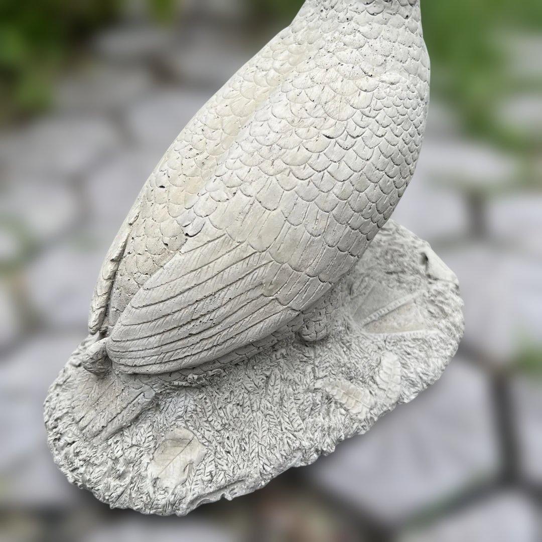 英国セメント製コールダックオーナメント グレー