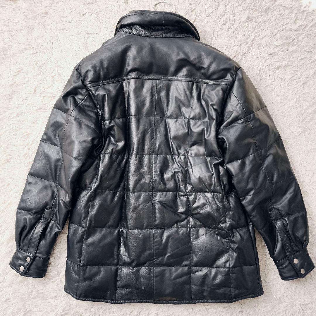 【美品 高級◎】ダウンジャケット レザー 馬革 House of Blues L