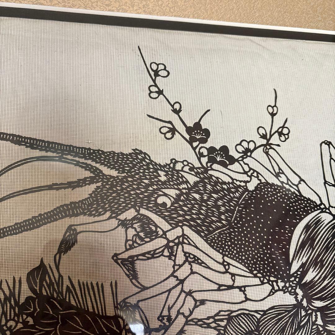 伊勢型紙：額入り：【伊勢海老】