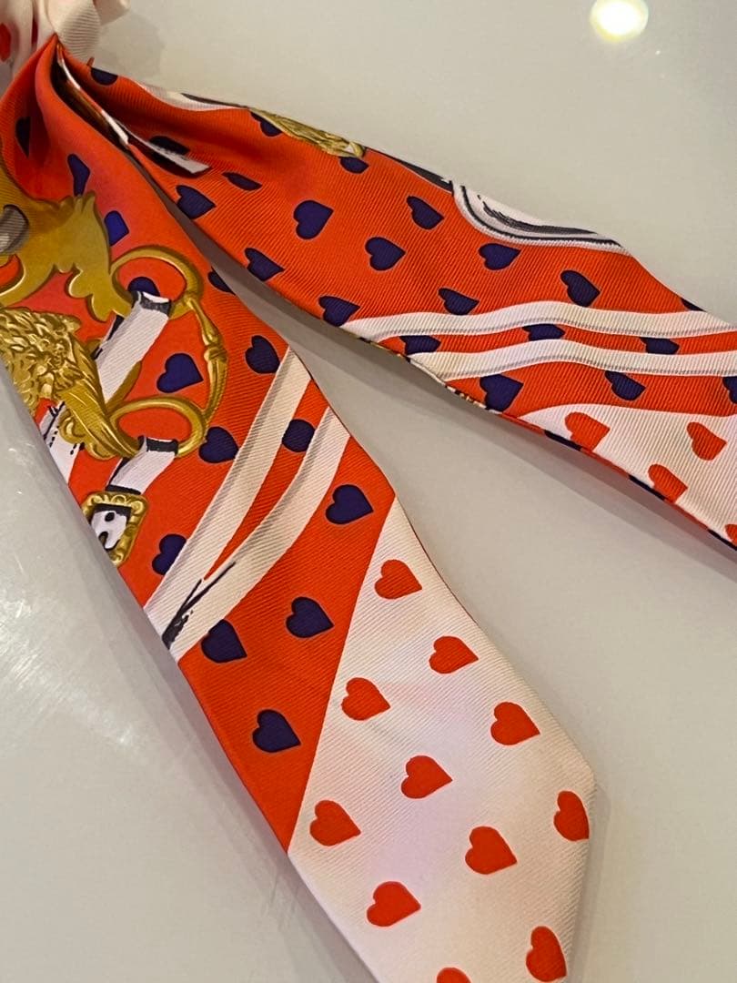 HERMES　エルメス　シュシュ　ヘアゴム　ハート