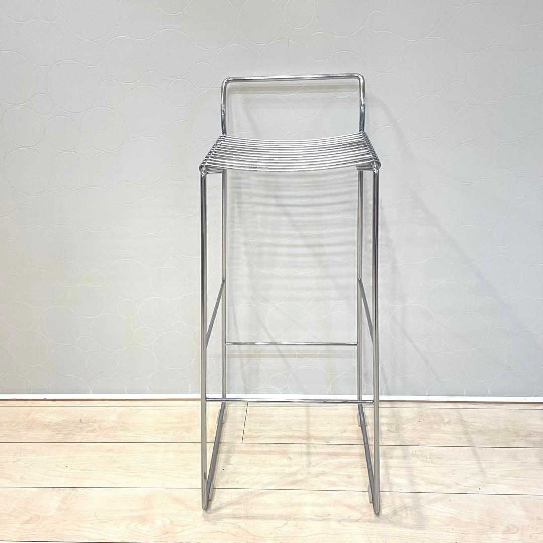 【希少】スチール ロッドチェア バーチェア ハイチェア アンティーク 北欧風