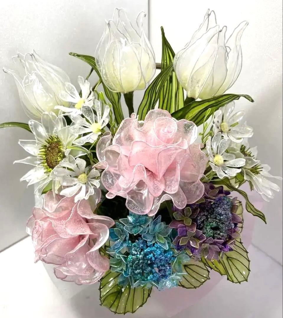 あじさい　　アメリカンフラワー　ディップフラワーNO165