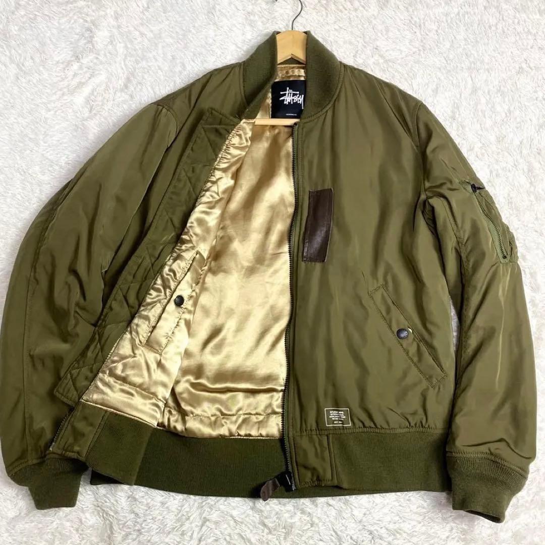 ジャケット・アウター STUSSY MA-1 00s y2k archive reversible L