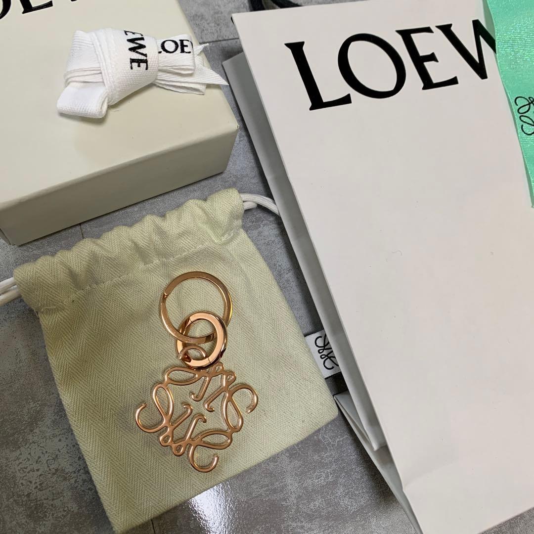 【新品・未使用】ロエベ キーリング キーホルダー ローズゴールド