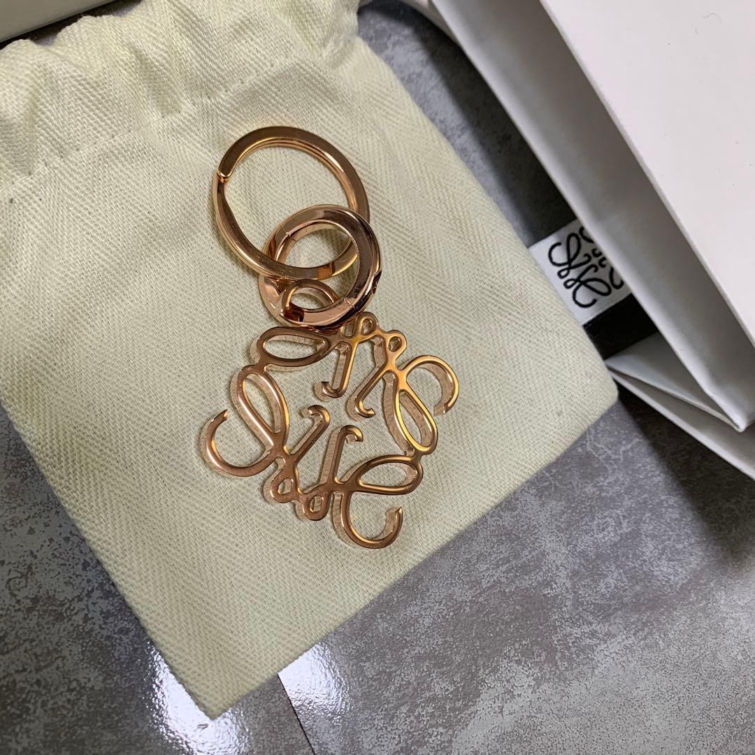 【新品・未使用】ロエベ キーリング キーホルダー ローズゴールド