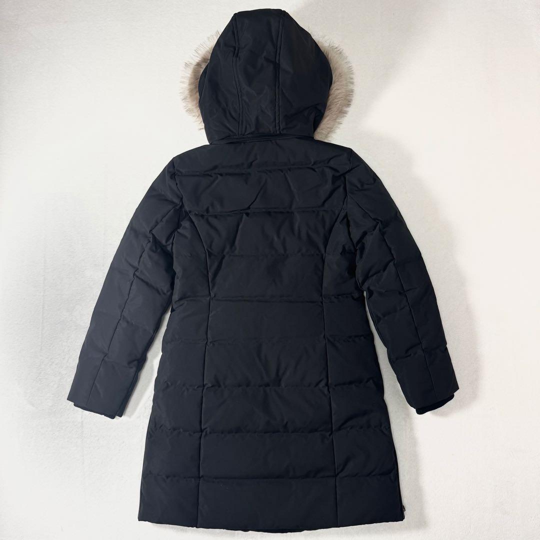 新品 ローレンラルフローレン フェイクファー ダウンコート ブラック S