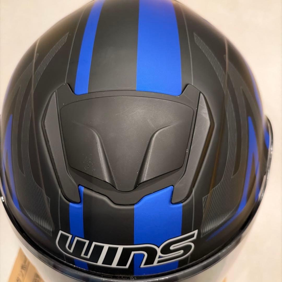 WINS GTーＺ　フルフェイスヘルメット ブラック/ブルー