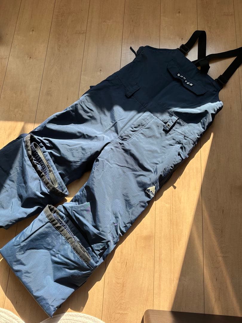 BURTON スノーボード　ビブパンツLサイズネイビー