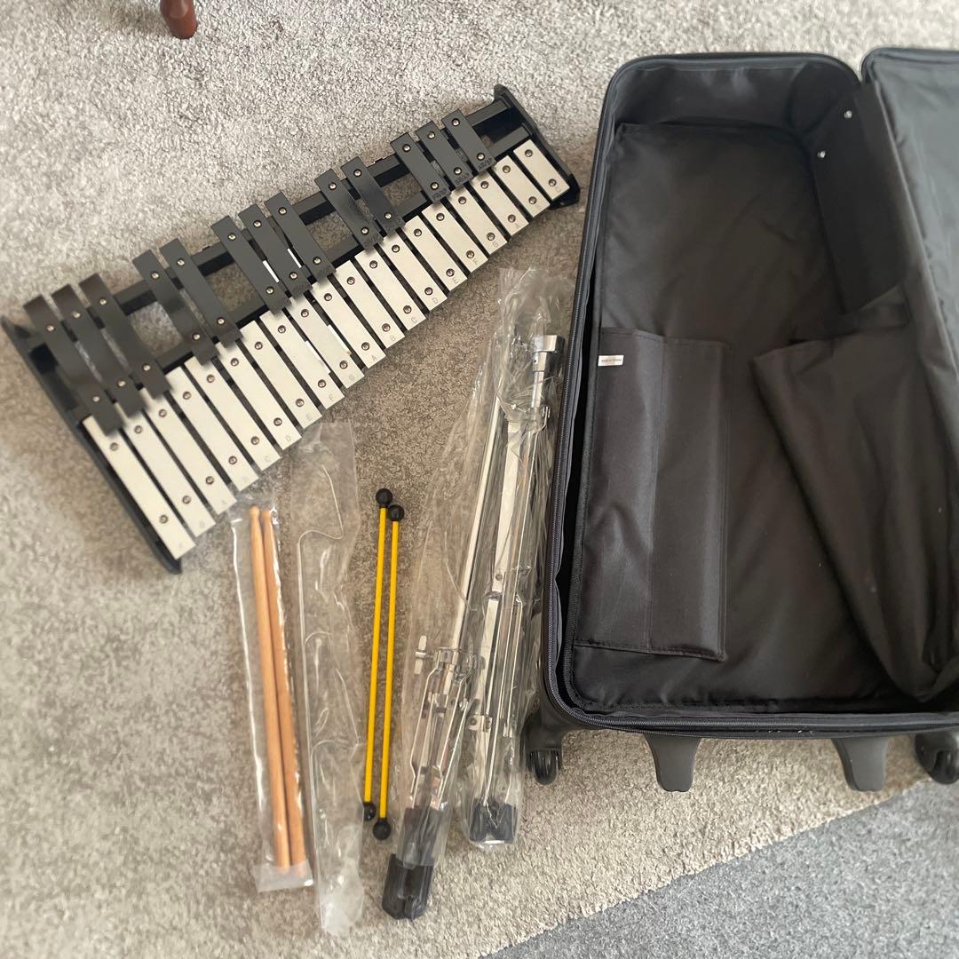 鉄琴 2オクターブ スタンド付き　キャリーバッグ付
