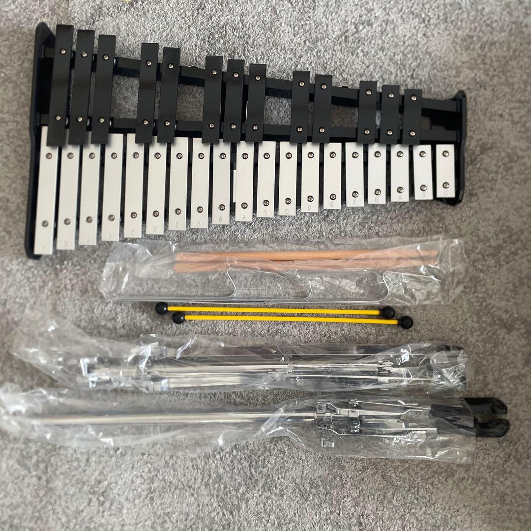 鉄琴 2オクターブ スタンド付き　キャリーバッグ付