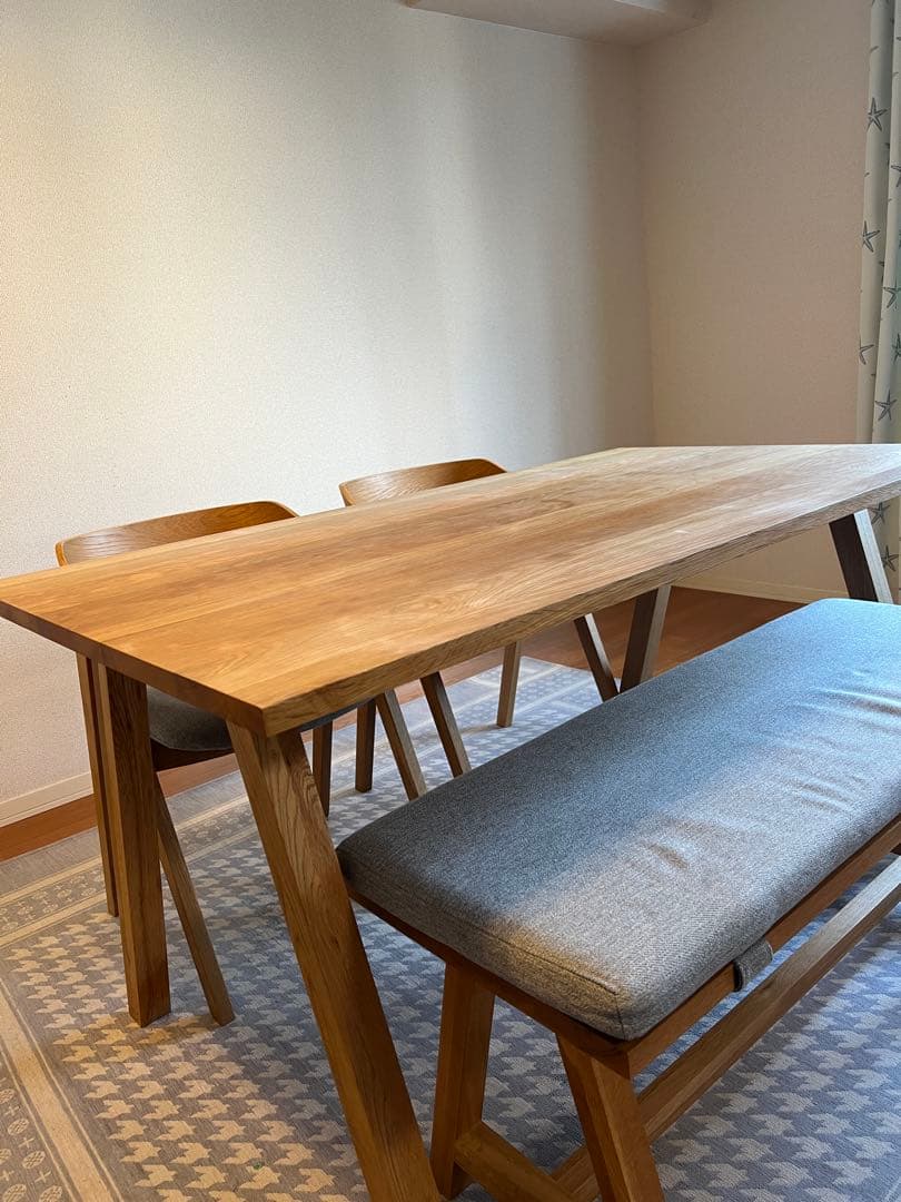 unico ELEMT(エレムト) ダイニングテーブル ナチュラル