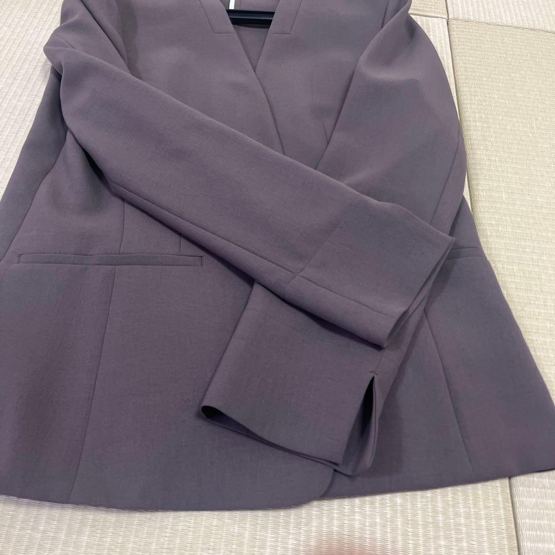 AOKI上下セット　2wayストレッチ トロピカルノーカラージャケット 茶