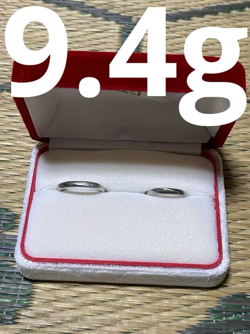 Pt900 プラチナ リング 19号 9号 セット 9.4g
