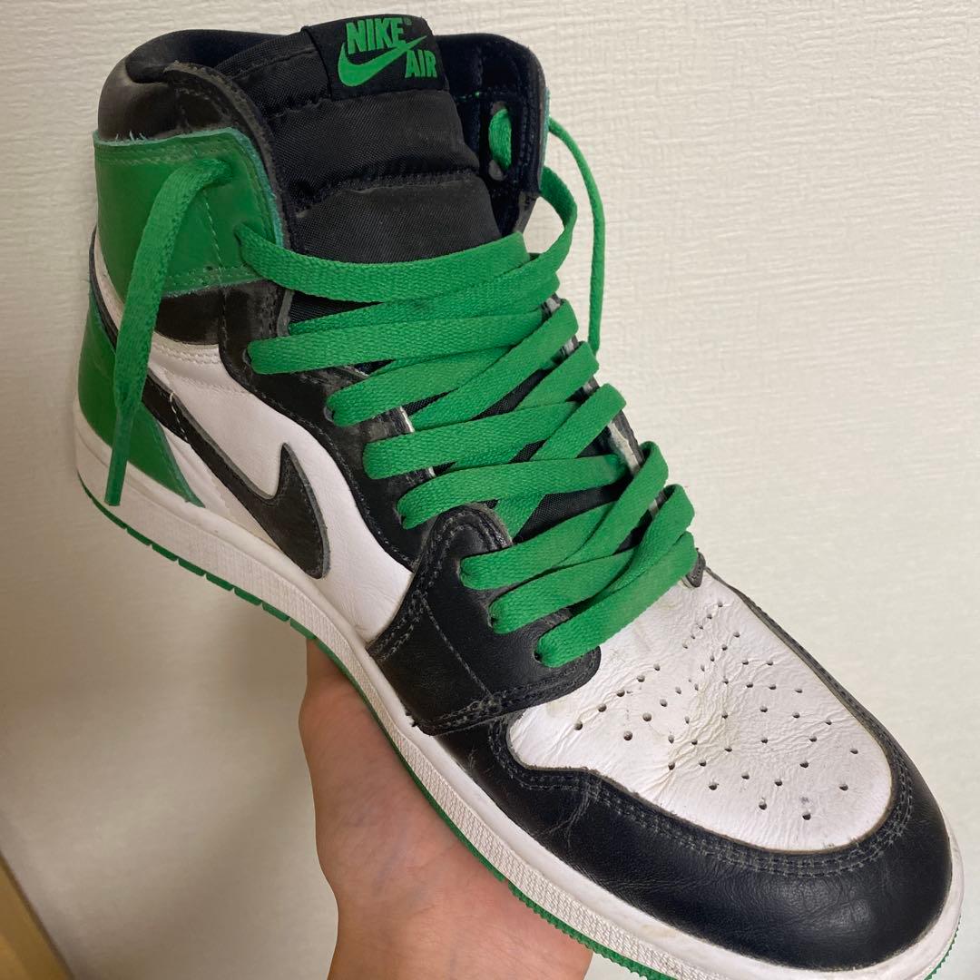 Nike Air Jordan ハイカットスニーカー ブラック/グリーン