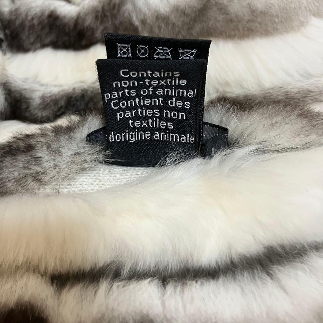 美品】CHANEL オリラグ マフラー ココマーク CC シャネル リアルファー