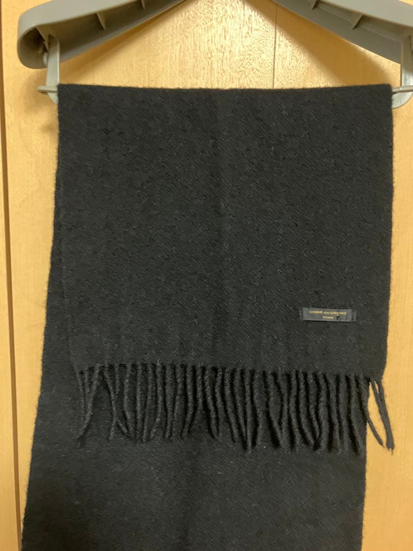 COMME des GARÇONS HOMME 縮絨？　黒マフラー