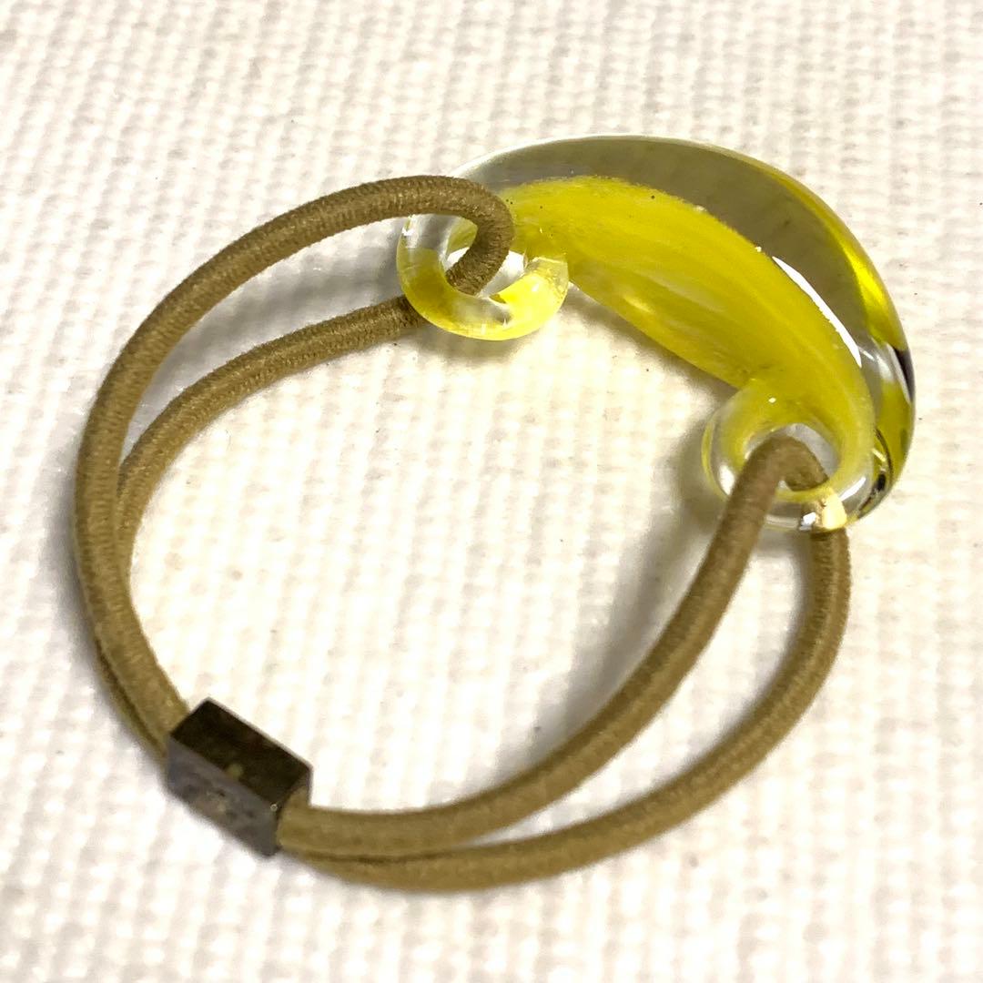 コレットマルーフ グラスポニー イエロー ヘアゴム