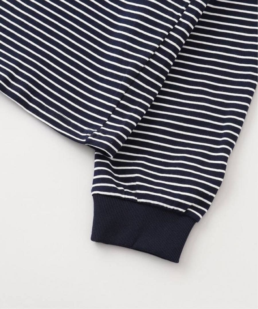 状態良 SOL Border L/S Tee (WHITE&NAVY) S