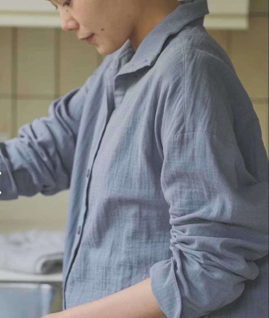 【hana@】襟元にこだわったダブルガーゼパジャマ 北欧暮らしの道具店