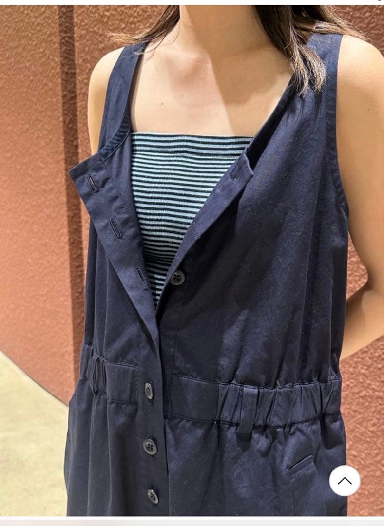 ＜6(ROKU)＞コットン ベルト オールインワン